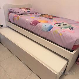 Letto singolo con secondo letto estraibile