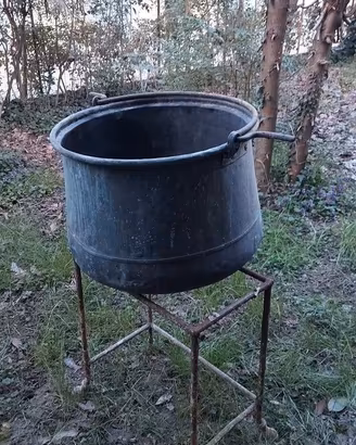 Pentolone artigianale in rame massiccio – 50 cm x