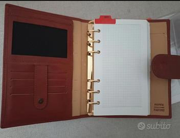 Agenda Organizer PIEFFE full time in vera pelle 