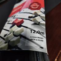 cavo audio 12.0m jack to xlrm