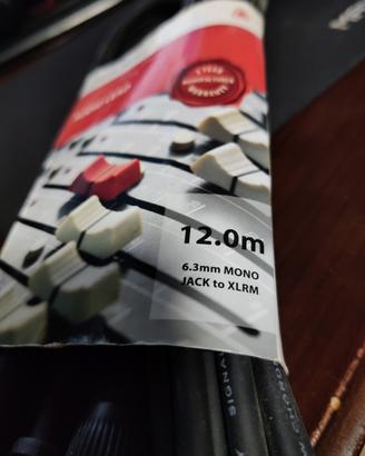 cavo audio 12.0m jack to xlrm