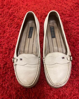 Mocassino pelle bianco Tommy Hilfiger nr.40