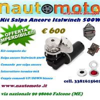 Kit Salpa Ancora Italwinch 500W 12v per catena da