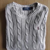 maglione ralph Lauren-trama a trecce-uomo e donna