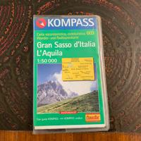 Carta escursionistica Gran sasso Kompass