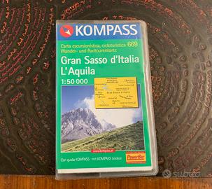 Carta escursionistica Gran sasso Kompass