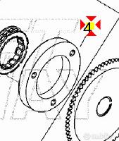 -Flangia ruota libera Leonardo 125AP0259480