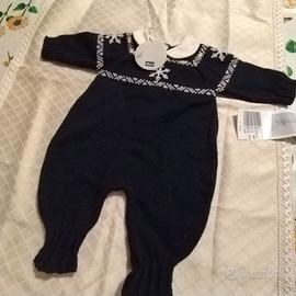 tutina blu Chicco tg 1 mese pura lana