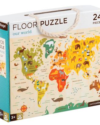 puzzle mappa del mondo