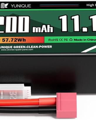 Batteria LiPo 11.1V 5200mAh 80C T-Plug RC