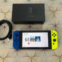 Console nintendo switch joycon blu e giallo