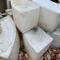 Set Sedute Curve da Esterno / Pouf Modulari