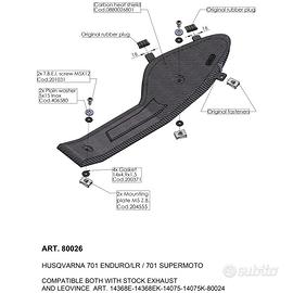 Carter para-calore Leovince Husqvarna SM 701