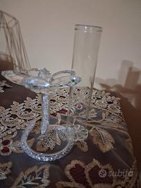 Fiore SWAROVSKI con vasetto porta fiori o candela