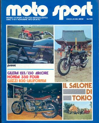 rivista MOTO SPORT numero 11 anno 1972
