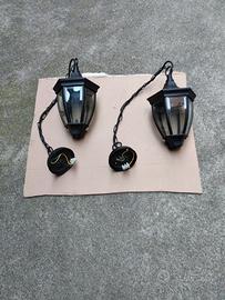 Coppia lampadari da giardino modello vintage 