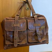 Borsone da viaggio in vera pelle