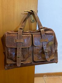 Borsone da viaggio in vera pelle