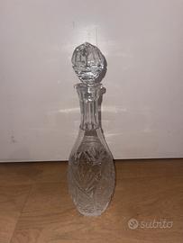 Caraffa media in cristallo con tappo