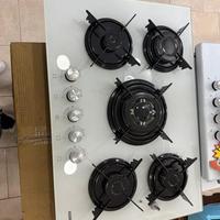 Piano cottura 75cm vetro nero nuovo garantito