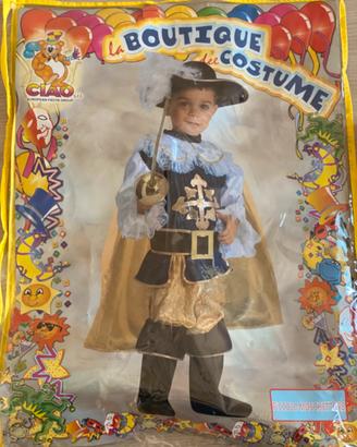 Costume di carnevale da moschettiere (2-3 anni)