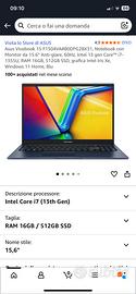 Asus vivobook 15 F1504VA