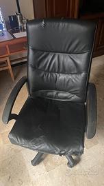 Sedia ufficio in pelle