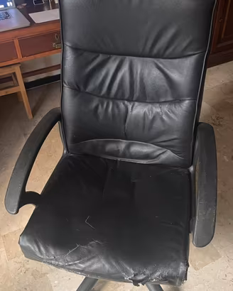 Sedia ufficio in pelle