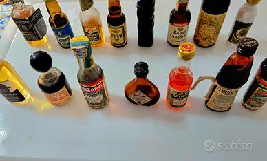 Lotto bottigline amari anni 70