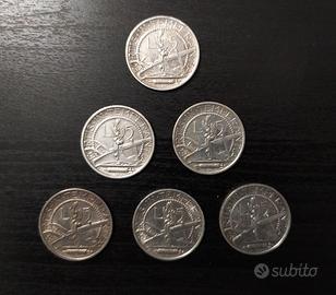 Lotto 6x 5 Lire San Marino Vecchia Monetazione