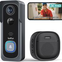 BOIFUN Videocitofono WiFi 2K con Campanello IP65