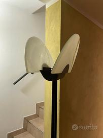 Lampada tipo alogena/led in Onice bianco perlato