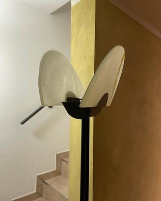 Lampada tipo alogena/led in Onice bianco perlato