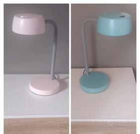 coppia 2 lampade led abat jour arredamento 
