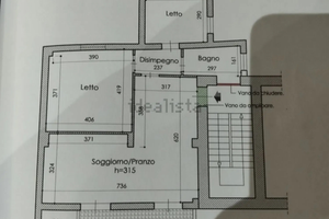 Soluzione facente parte di due unità immobiliari