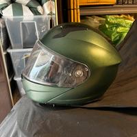 Casco integrale verde leoncino benelli