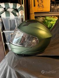 Casco integrale verde leoncino benelli