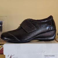 SCARPE CONFORT DI VERA PELLE, NUOVE N.38