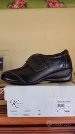 SCARPE CONFORT DI VERA PELLE, NUOVE N.38
