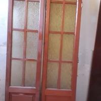 4 porte in legno per interni a vetro centinate