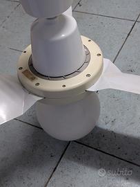 ventilatore da soffitto con lampadario