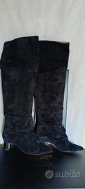 Stivali in vera pelle effetto drappeggiato 38Shoes