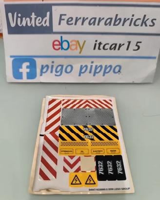 LEGO 7632 stickers gru cingolata