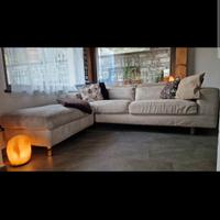 Divano letto con pouf contenitore