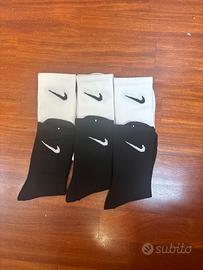 Calzini Nike - Lotto da 6 Paia (Bianco e Nero)