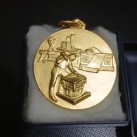 Medaglia Mostra Artigianato Sacro ottone Firenze76