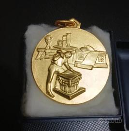 Medaglia Mostra Artigianato Sacro ottone Firenze76