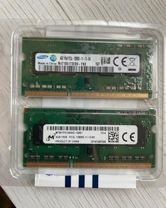 8GB ram sodimm 12800S PC3L