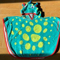 Telo mare drago con cappuccio accappatoio poncho