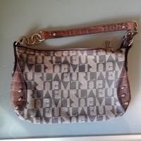 FURLA Borsa pochette tela canvas monogram